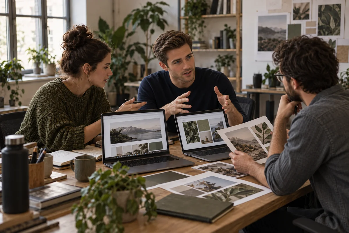 Specialists working together on content, advertising, and web for the same campaign